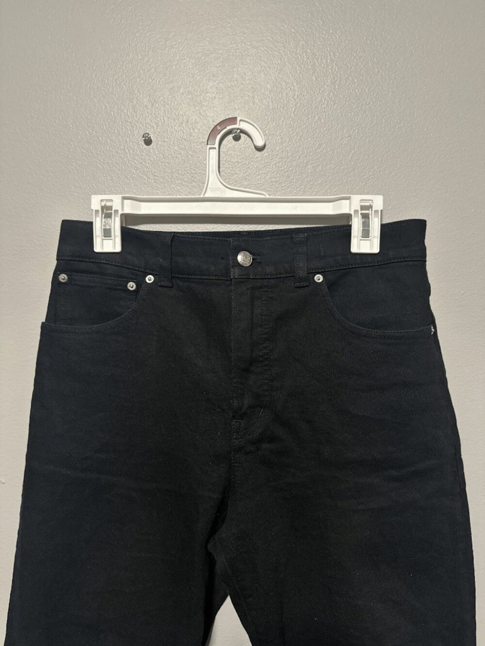 Madewell The Longline Straight Jean Black Wash Size 28 - Picture 4 of 8